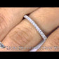 WBE-38 - 0.28 Carat Custom Curve Matching Diamond Wedding Band Ring 18k White Gold