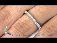 WBE-38 - 0.28 Carat Custom Curve Matching Diamond Wedding Band Ring 18k White Gold