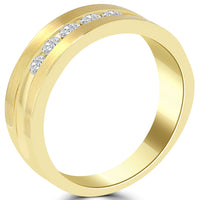 0.50 Carat Natural Diamond Mens Wedding Band Ring 14k Yellow Gold Men Ring