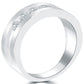 1.25 Carat Natural Diamond Mens Wedding Band Ring 14k White Gold Men Ring