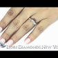 A-016 - 0.85 Carat G-SI2 Princess Cut Diamond Solitaire Engagement Ring 14k White Gold