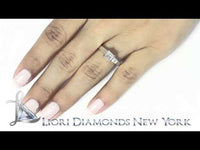 A-016 - 0.85 Carat G-SI2 Princess Cut Diamond Solitaire Engagement Ring 14k White Gold