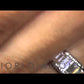WBA-53 - 3.00 Carat F-VS Emerald Cut Diamond Wedding Band Anniversary Ring 18k White Gold