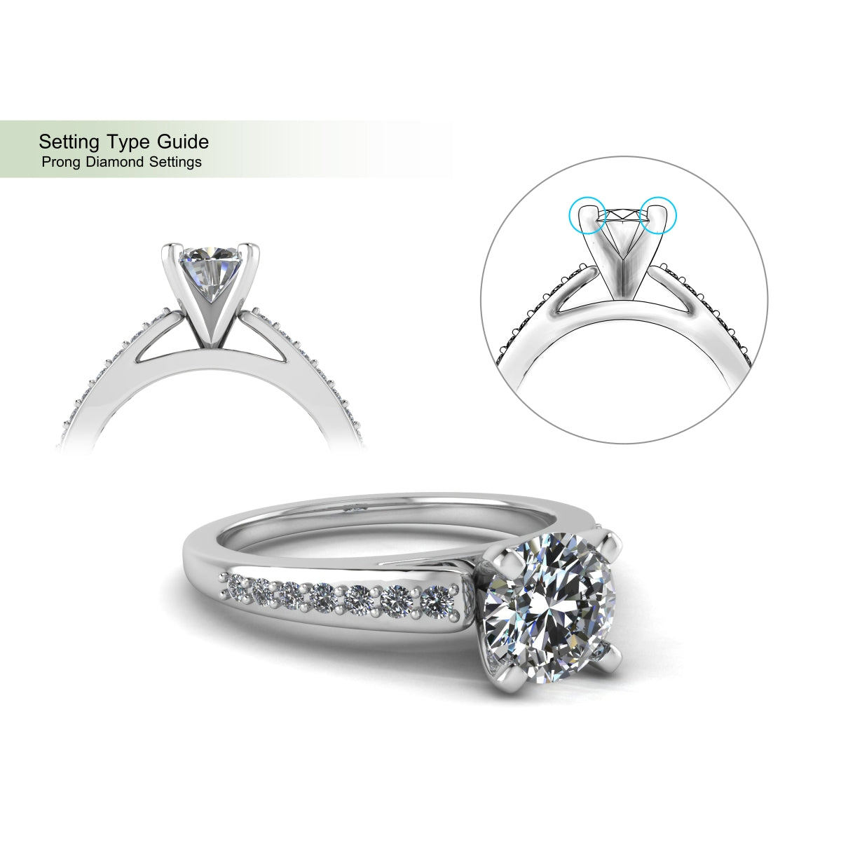 925 Sterling Silver solitaire diamond Ring for Men – misshighness
