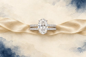 Lab Grown Diamond Bridal Sets: Engagement Ring + Band Matched