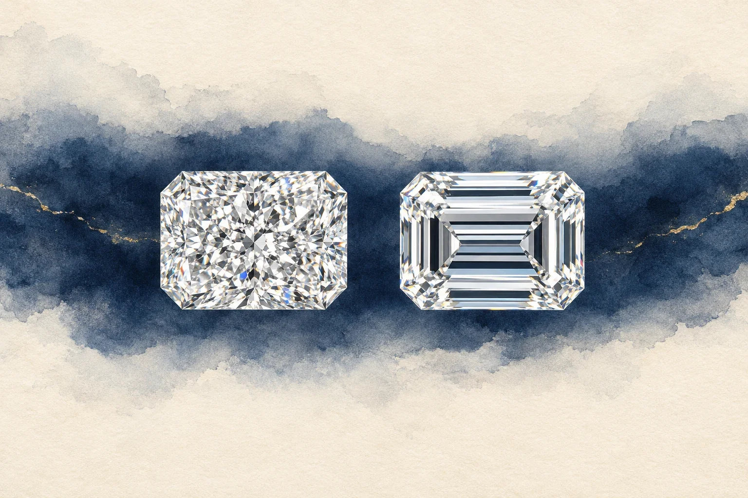 Radiant Cut vs Emerald Cut: Hybrid Brilliance, and When Each Wins
