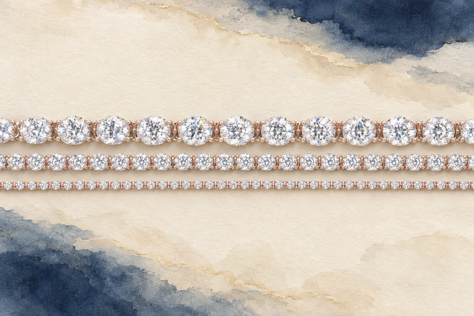 Rose Gold Diamond Tennis Bracelets: The Carat Ladder