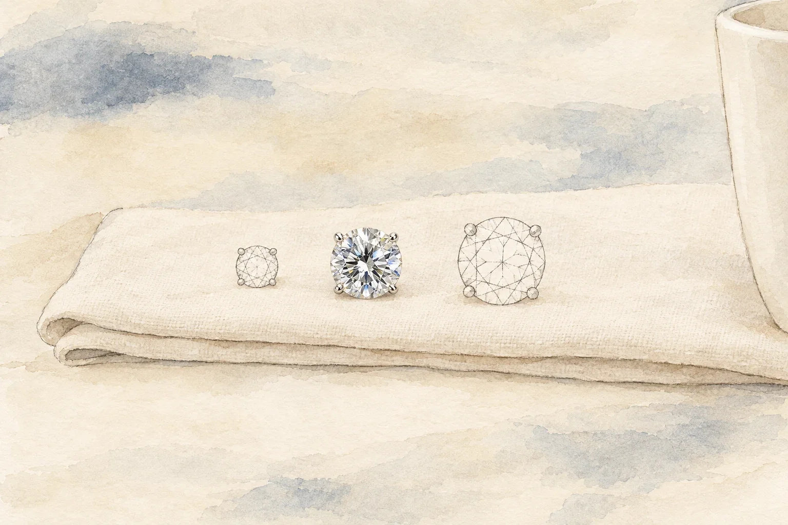 Best size diamond stud earrings for everyday | Diamond Stud Choice Made Easy