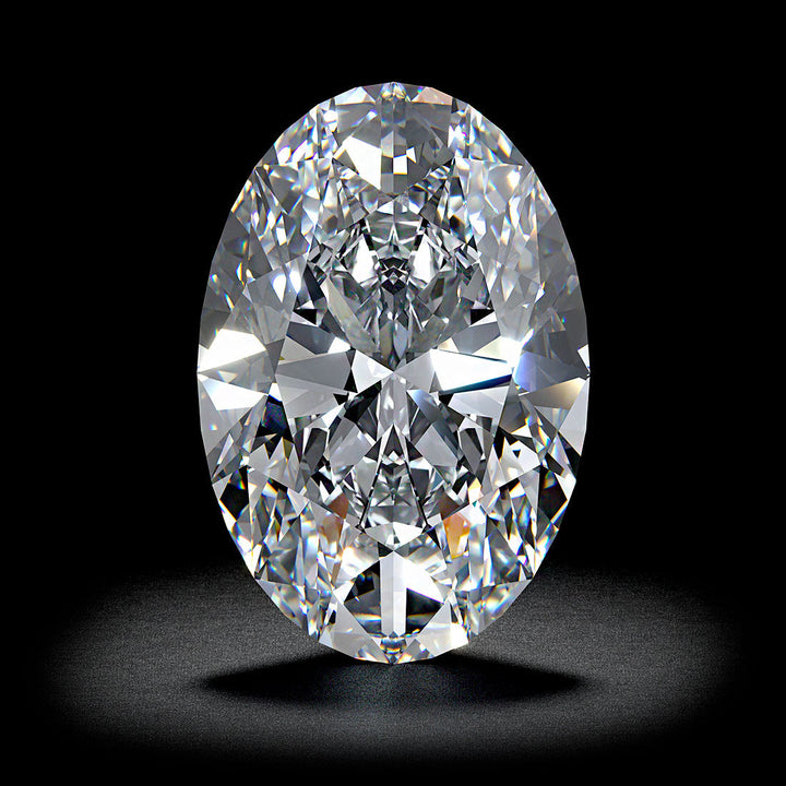 10.11 Carat D-VVS2 Oval Cut GIA Certified HPHT Natural Earth Mined Diamond