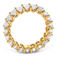 5.25ctw Emerald Cut Diamond Eternity Band Set In 14k Yellow Gold