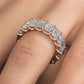 9.00ctw Emerald Cut Diamond Eternity Band Set In 14k Rose Gold