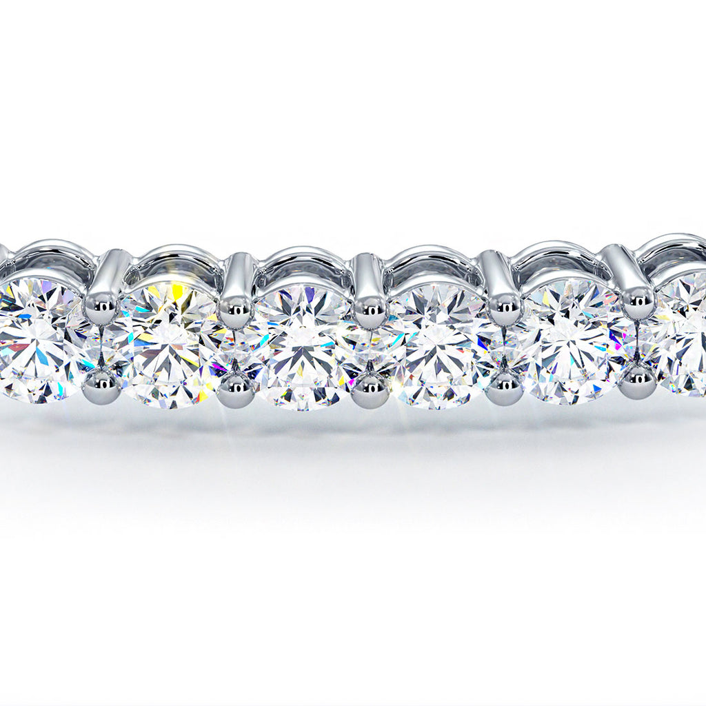 2.00ctw Round Brilliant Diamond Bangle Bracelet set in 14k White Gold