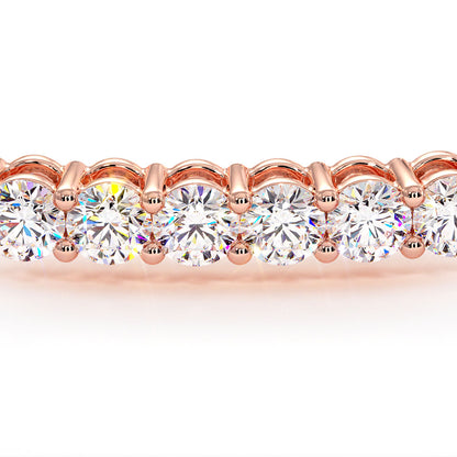 2.00ctw Round Brilliant Diamond Bangle Bracelet set in 14k Rose Gold