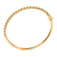 0.75ctw Round Brilliant Buttercup Diamond Bangle Bracelet set in 14k Yellow Gold