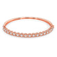 1.25ctw Round Brilliant Buttercup Diamond Bangle Bracelet set in 14k Rose Gold