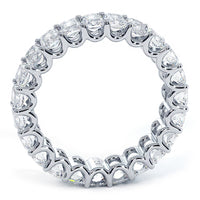 4.60ctw Radiant Cut Diamond Eternity Band Set In 14k White Gold