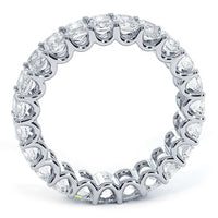 4.60ctw Radiant Cut Diamond Eternity Band Set In Platinum