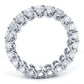 5.25ctw Radiant Cut Diamond Eternity Band Set In Platinum