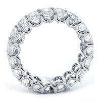 6.65ctw Radiant Cut Diamond Eternity Band Set In Platinum