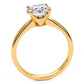 1.5 Carat Round Brilliant Petite Tapered 4 Prong Solitaire