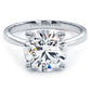 3 Carat Round Brilliant Petite Tapered 4 Prong Solitaire