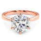 3 Carat Round Brilliant Petite Tapered 6 Prong Solitaire