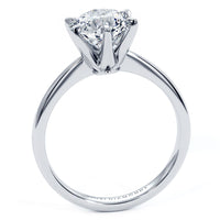 1.5 Carat Round Brilliant Petite Tapered 6 Prong Solitaire