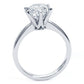 2 Carat Round Brilliant Petite Tapered 6 Prong Solitaire