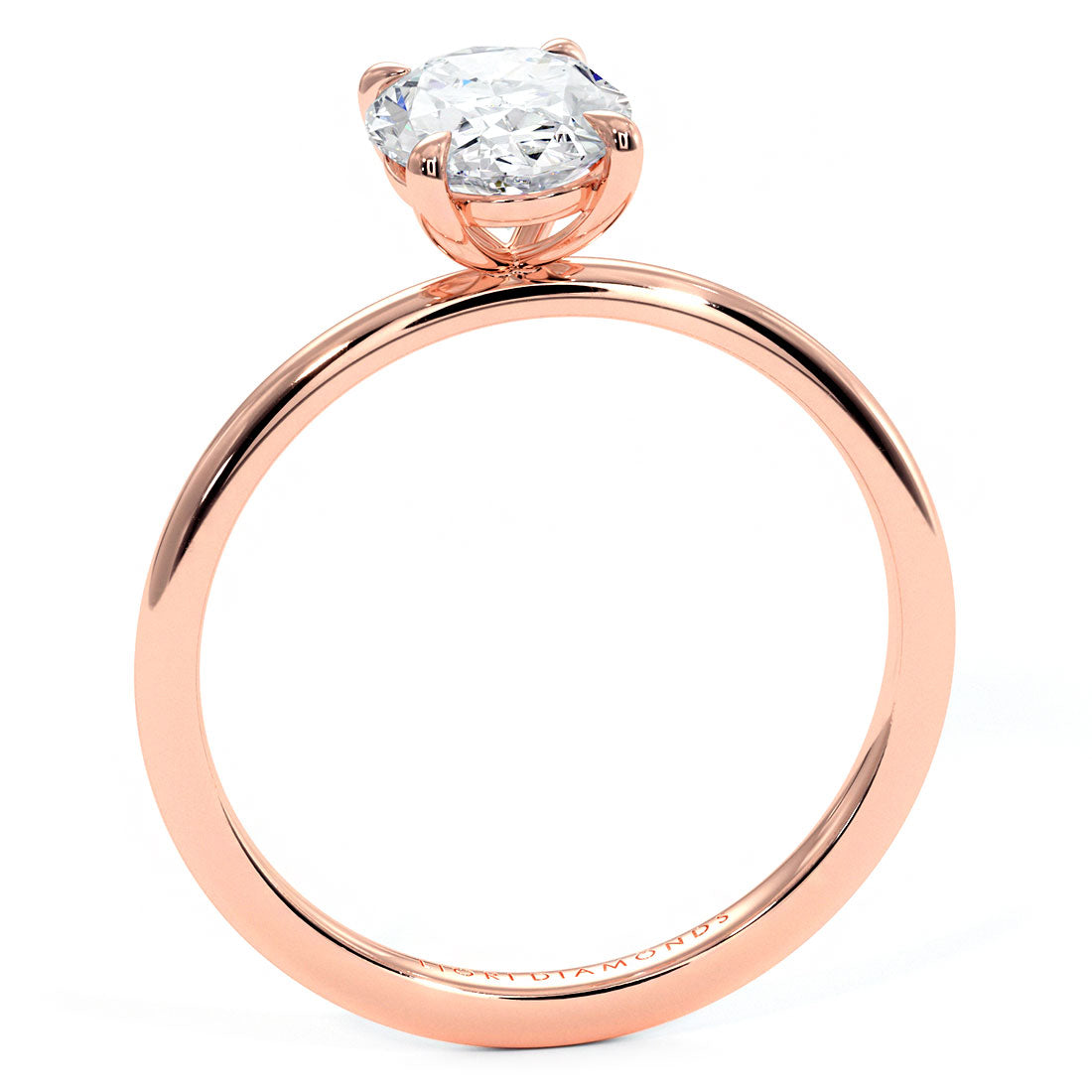 1.5 Carat Oval Cut Petite Wire Basket Solitaire
