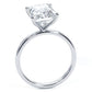 4.23 Carat GIA Certified Radiant Cut Petite Wire Solitaire Lab Grown Diamond Engagement Ring set in Platinum