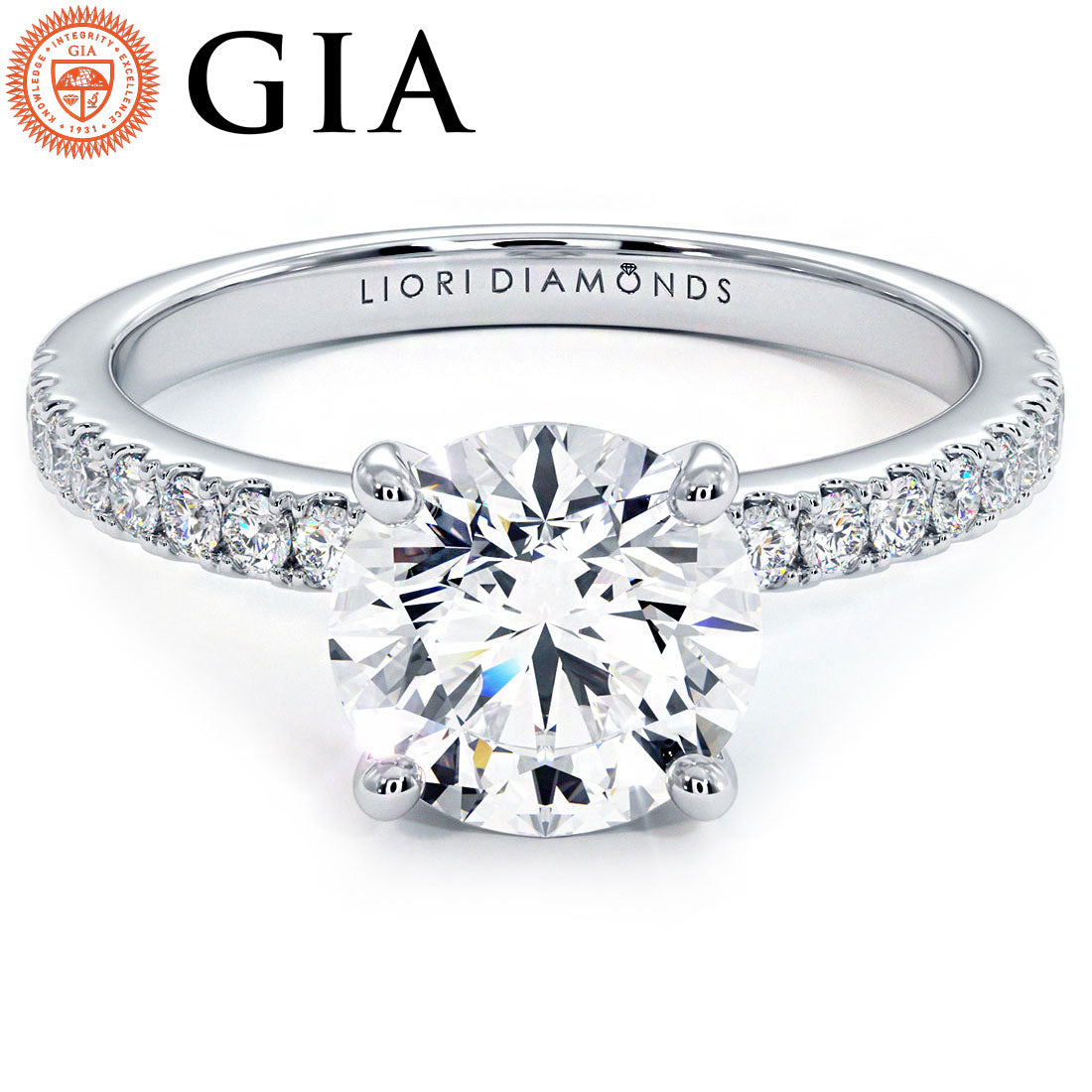 1.5 Carat Round Brilliant Petite Micro Prong