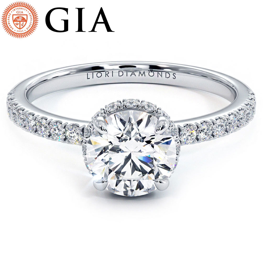 1 Carat Round Brilliant The Sex & The City Under Halo Micropavé