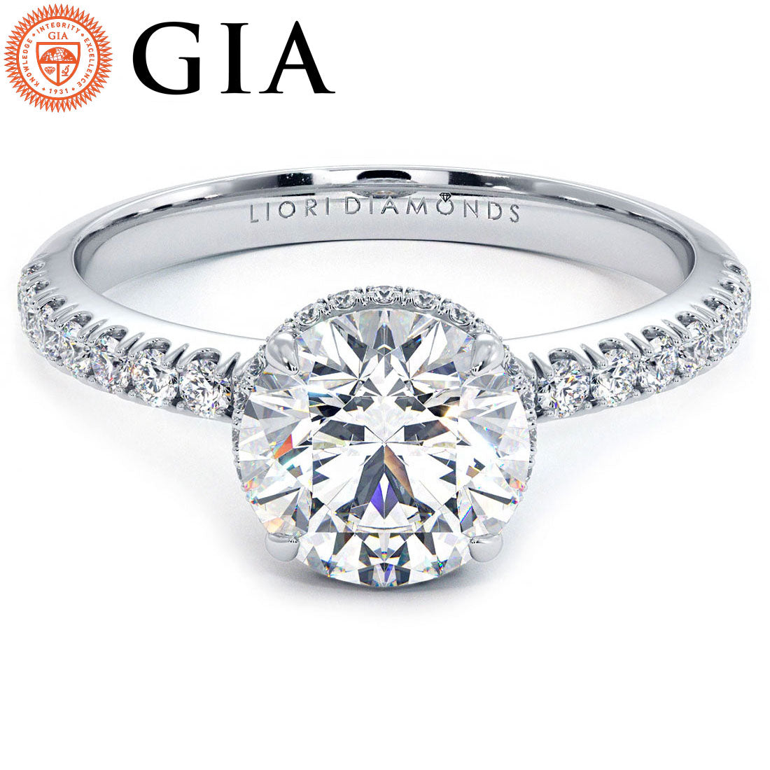 1.5 Carat Round Brilliant The Sex & The City Under Halo Micropavé