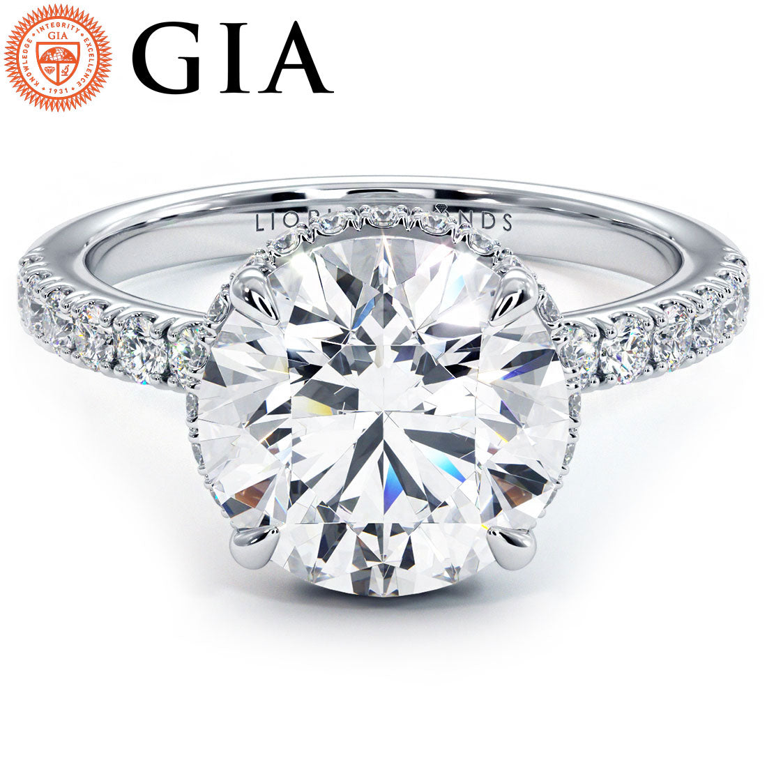 3 Carat Round Brilliant The Sex & The City Under Halo Micropavé