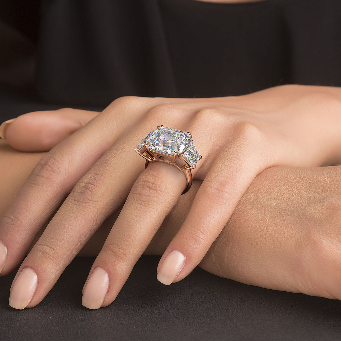 23.22ct Asscher Engagement Ring | Liori Diamonds TM