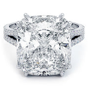 10 Carat Cushion Cut Petite Split Shank – Liori Diamonds
