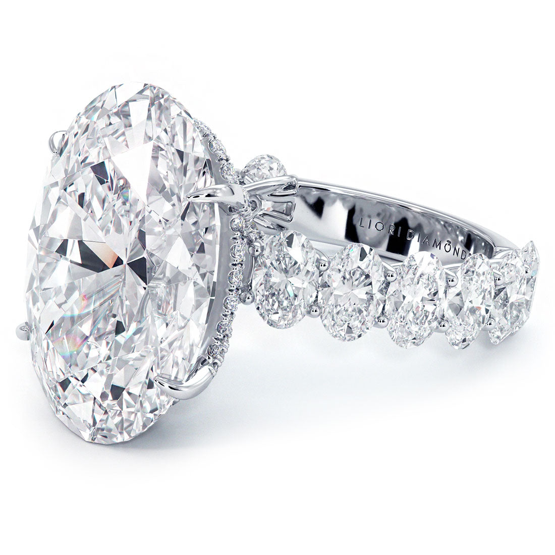 12.23ct Oval Engagement Ring | Liori Diamonds TM