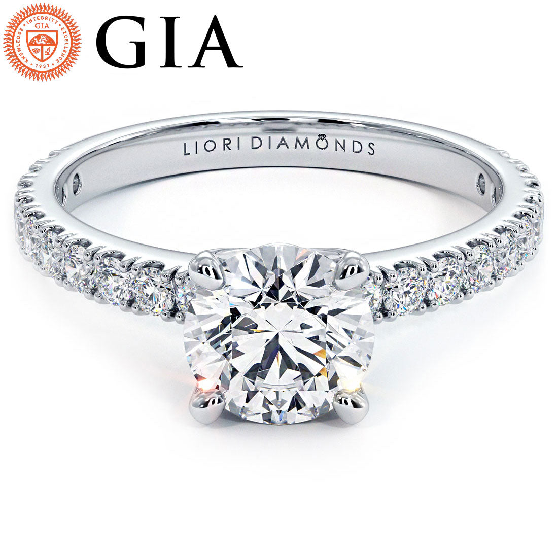 1 Carat Round Brilliant Micro Prong Set