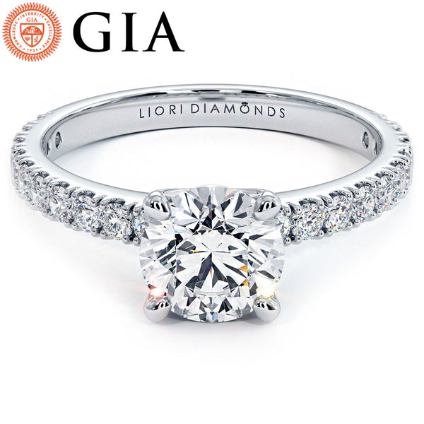 1 Carat Round Brilliant Micro Prong Set