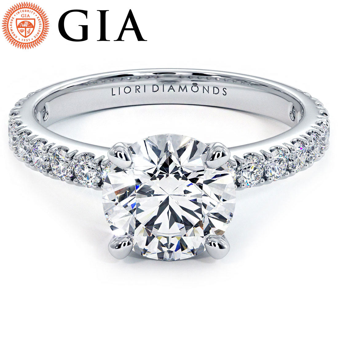 1.5 Carat Round Brilliant Micro Prong Set