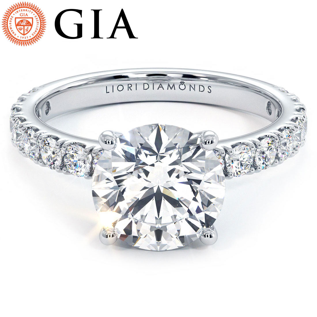 2 Carat Round Brilliant Micro Prong Set