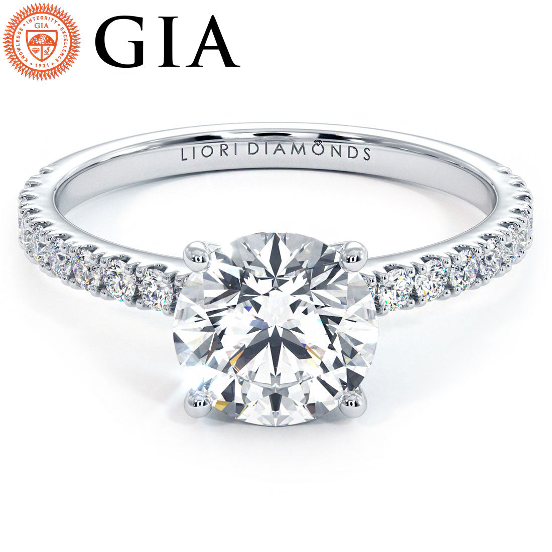 1 Carat Round Brilliant Petite Micro Prong Set