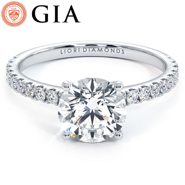 1 Carat Round Brilliant Petite Micro Prong Set