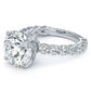 4.80ctw Round Brilliant F-VS1 Lucida set Lab Grown Diamond Engagement Ring 14k White Gold