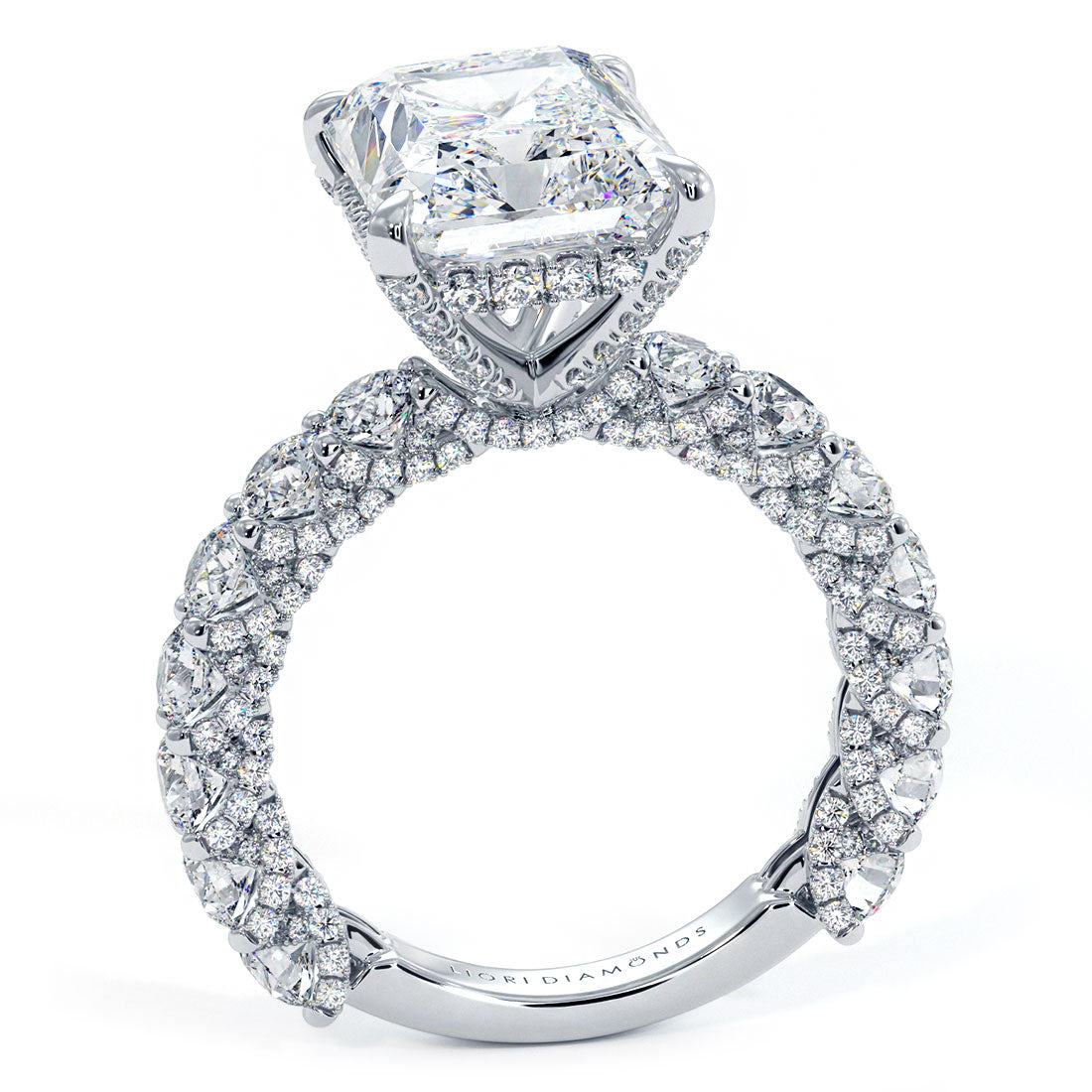 Lucida Setting Radiant Engagement Ring | Liori Diamonds TM