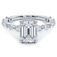 2 Carat Emerald Cut Alternating Round & Marquise