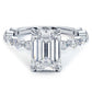 3 Carat Emerald Cut Alternating Round & Marquise