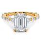 3 Carat Emerald Cut Alternating Round & Marquise