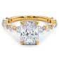 2 Carat Radiant Cut Alternating Round & Marquise