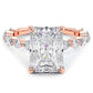 4 Carat Radiant Cut Alternating Round & Marquise